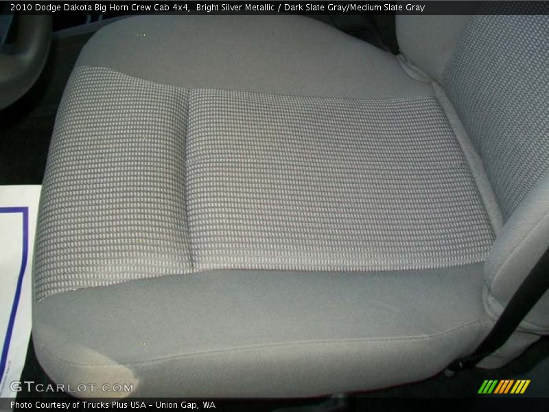 Bright Silver Metallic / Dark Slate Gray/Medium Slate Gray 2010 Dodge Dakota Big Horn Crew Cab 4x4