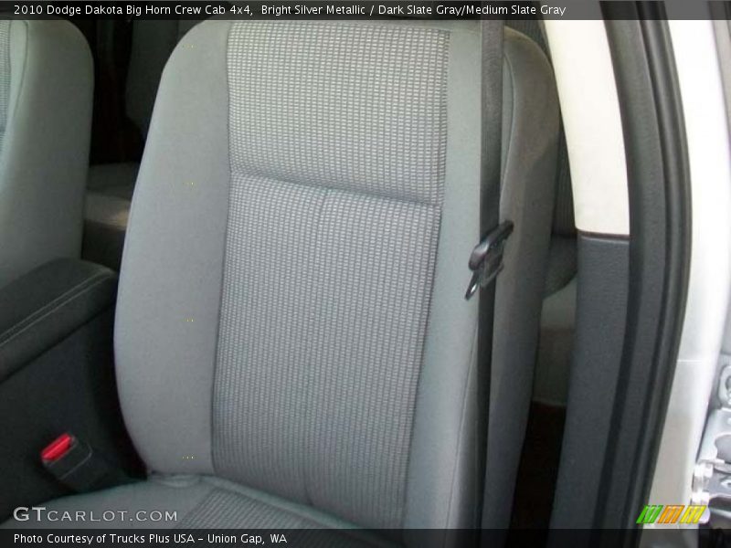Bright Silver Metallic / Dark Slate Gray/Medium Slate Gray 2010 Dodge Dakota Big Horn Crew Cab 4x4