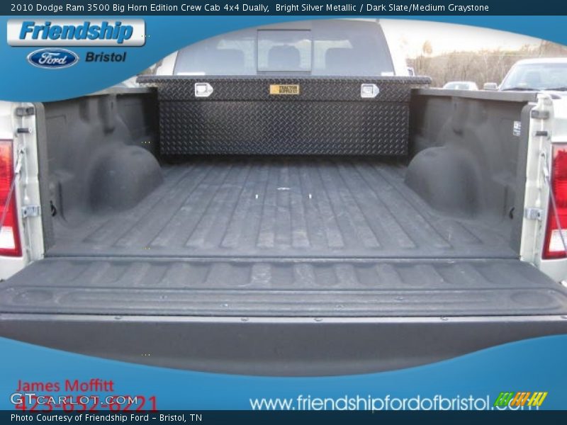 Bright Silver Metallic / Dark Slate/Medium Graystone 2010 Dodge Ram 3500 Big Horn Edition Crew Cab 4x4 Dually