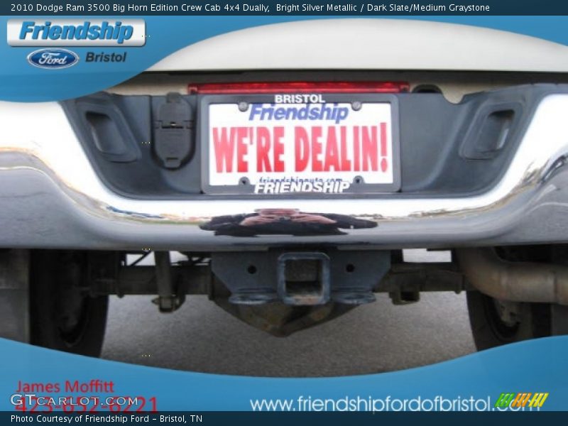 Bright Silver Metallic / Dark Slate/Medium Graystone 2010 Dodge Ram 3500 Big Horn Edition Crew Cab 4x4 Dually