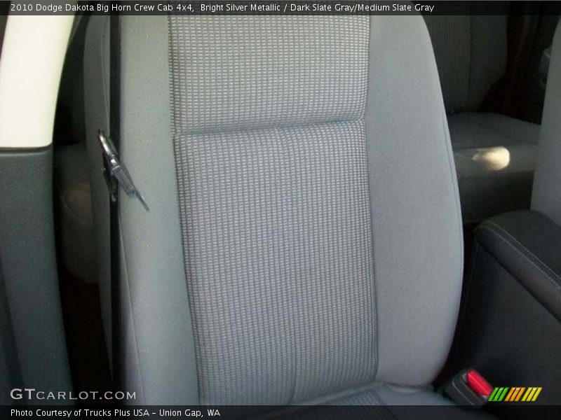 Bright Silver Metallic / Dark Slate Gray/Medium Slate Gray 2010 Dodge Dakota Big Horn Crew Cab 4x4