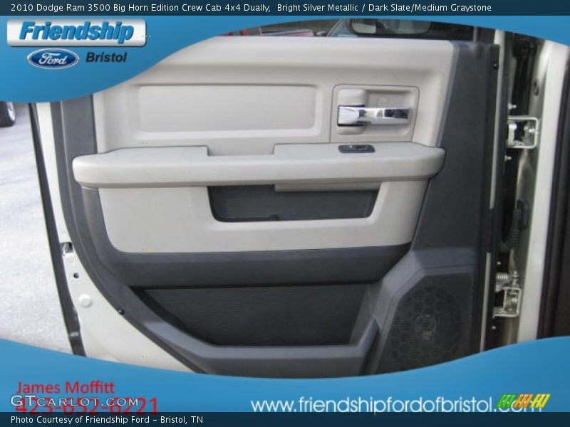 Bright Silver Metallic / Dark Slate/Medium Graystone 2010 Dodge Ram 3500 Big Horn Edition Crew Cab 4x4 Dually
