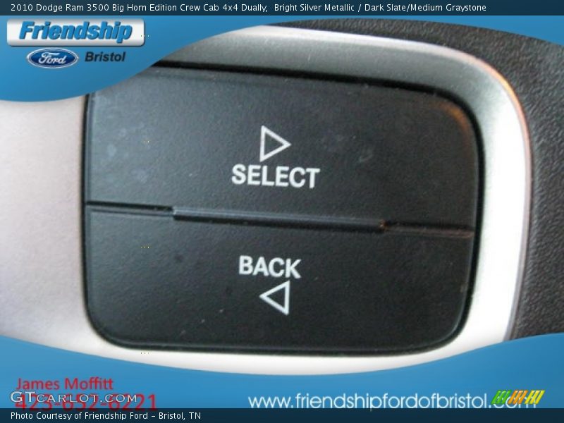 Bright Silver Metallic / Dark Slate/Medium Graystone 2010 Dodge Ram 3500 Big Horn Edition Crew Cab 4x4 Dually