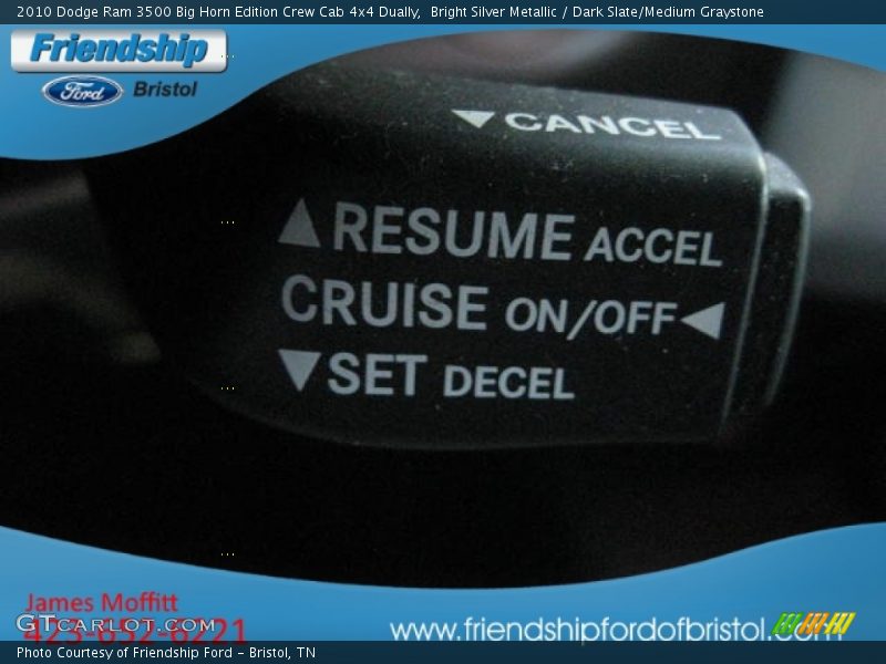 Bright Silver Metallic / Dark Slate/Medium Graystone 2010 Dodge Ram 3500 Big Horn Edition Crew Cab 4x4 Dually