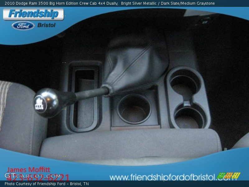 Bright Silver Metallic / Dark Slate/Medium Graystone 2010 Dodge Ram 3500 Big Horn Edition Crew Cab 4x4 Dually