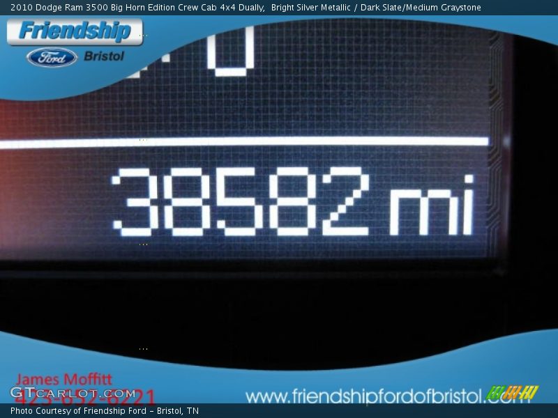 Bright Silver Metallic / Dark Slate/Medium Graystone 2010 Dodge Ram 3500 Big Horn Edition Crew Cab 4x4 Dually