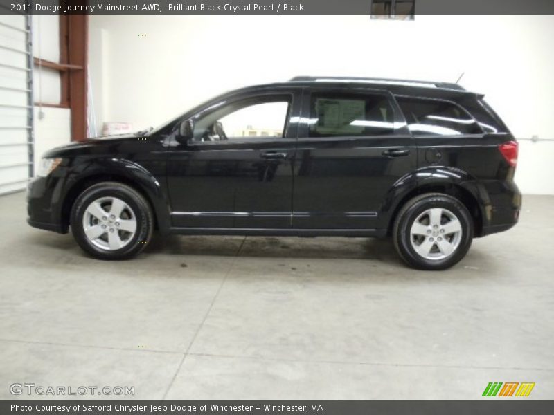 Brilliant Black Crystal Pearl / Black 2011 Dodge Journey Mainstreet AWD