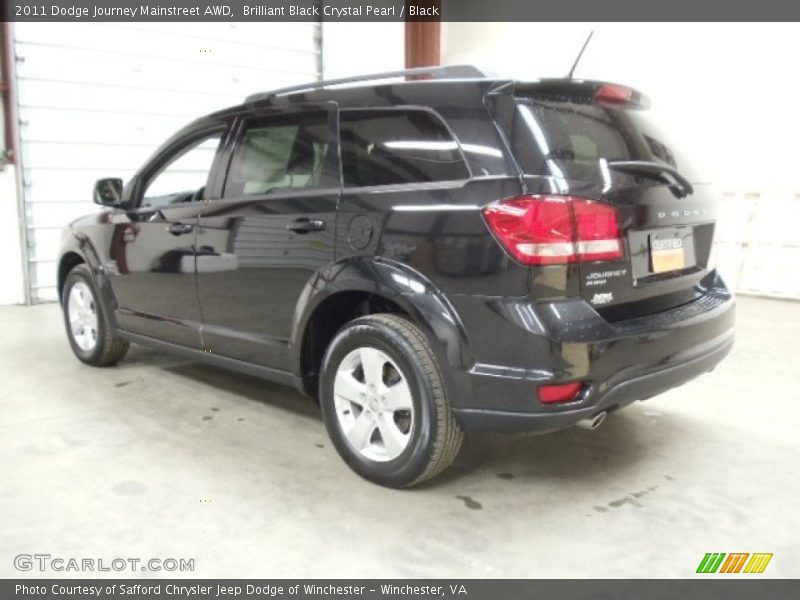 Brilliant Black Crystal Pearl / Black 2011 Dodge Journey Mainstreet AWD