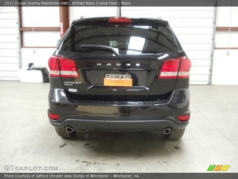Brilliant Black Crystal Pearl / Black 2011 Dodge Journey Mainstreet AWD