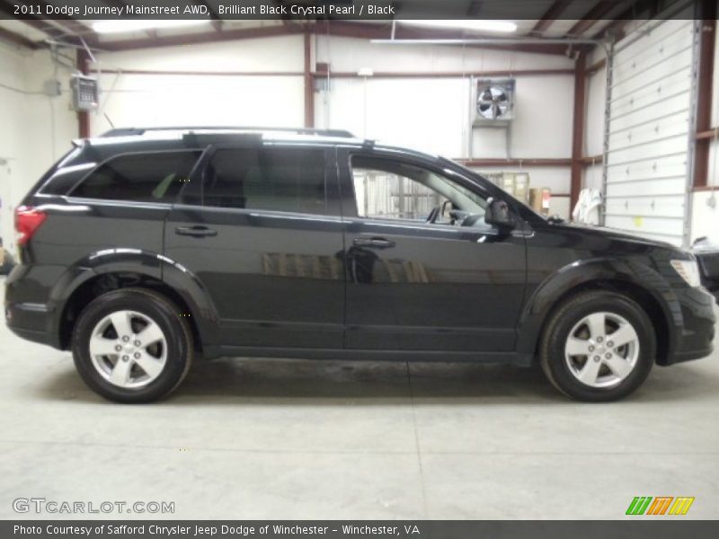 Brilliant Black Crystal Pearl / Black 2011 Dodge Journey Mainstreet AWD