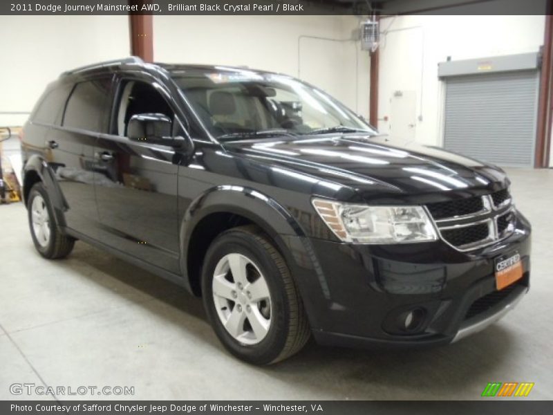 Brilliant Black Crystal Pearl / Black 2011 Dodge Journey Mainstreet AWD