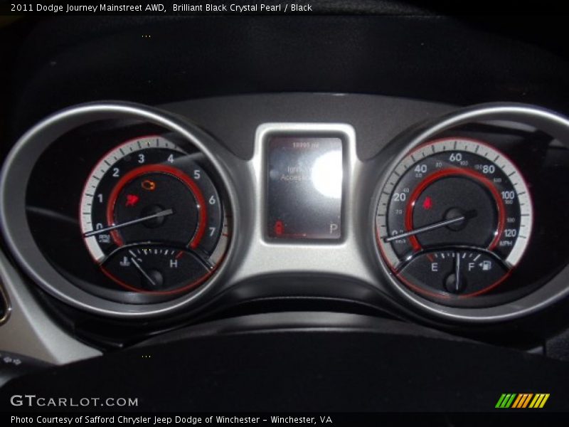 Brilliant Black Crystal Pearl / Black 2011 Dodge Journey Mainstreet AWD