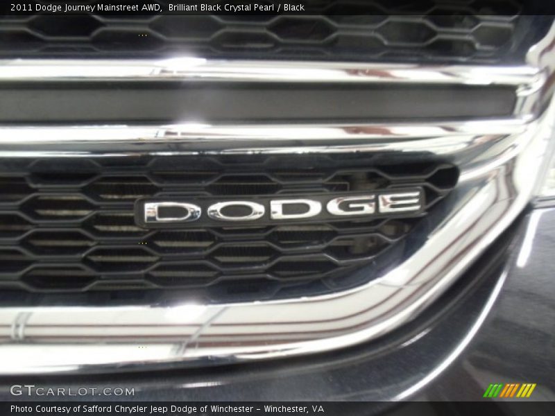 Brilliant Black Crystal Pearl / Black 2011 Dodge Journey Mainstreet AWD