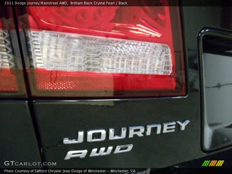 Brilliant Black Crystal Pearl / Black 2011 Dodge Journey Mainstreet AWD