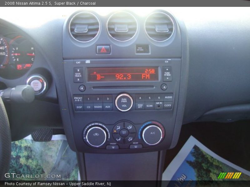 Super Black / Charcoal 2008 Nissan Altima 2.5 S