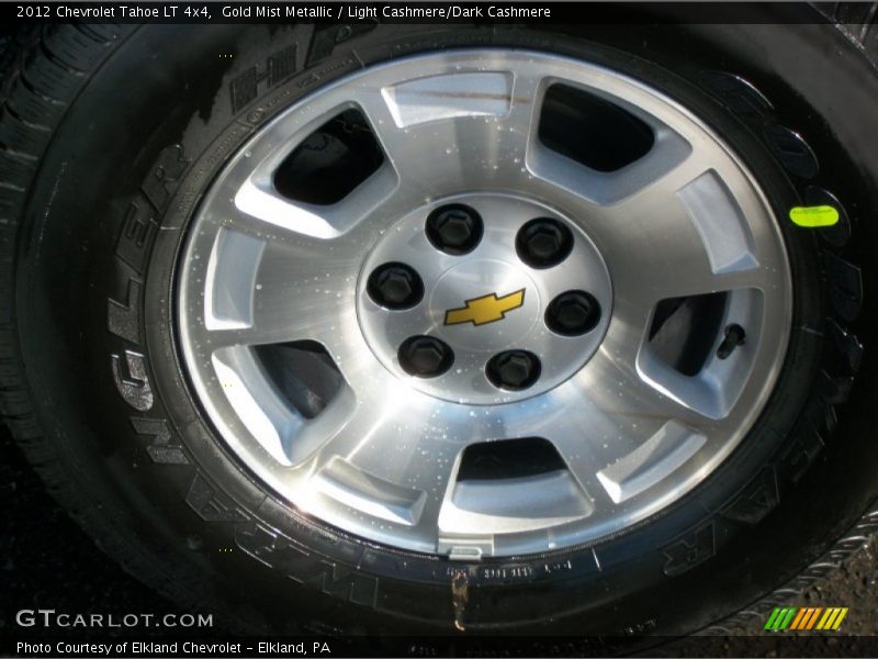 Gold Mist Metallic / Light Cashmere/Dark Cashmere 2012 Chevrolet Tahoe LT 4x4