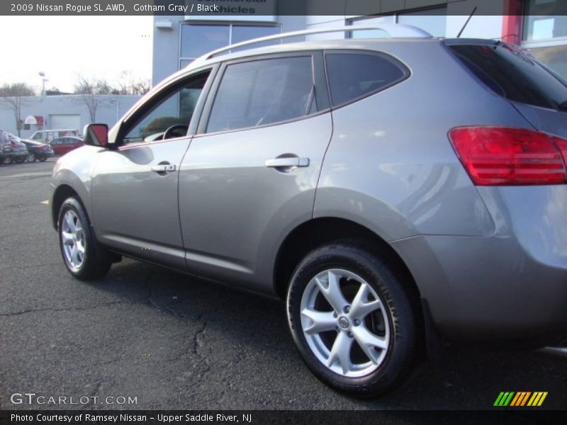 Gotham Gray / Black 2009 Nissan Rogue SL AWD
