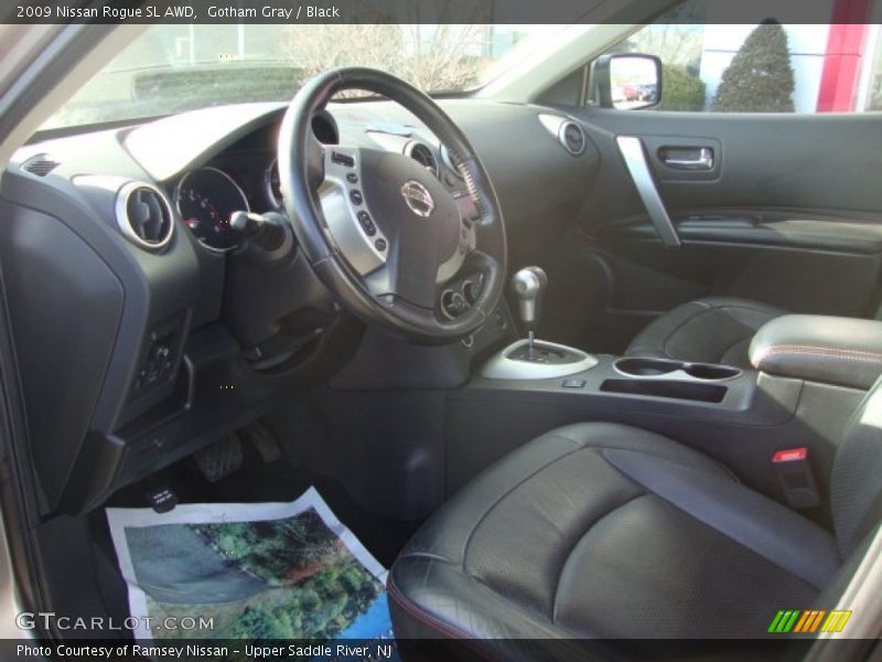 Gotham Gray / Black 2009 Nissan Rogue SL AWD