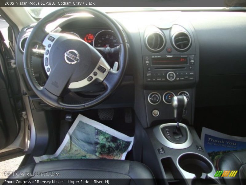 Gotham Gray / Black 2009 Nissan Rogue SL AWD