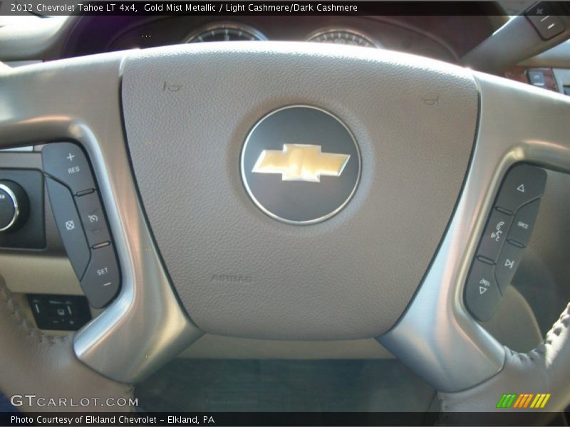 Gold Mist Metallic / Light Cashmere/Dark Cashmere 2012 Chevrolet Tahoe LT 4x4