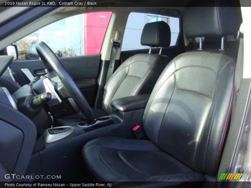 Gotham Gray / Black 2009 Nissan Rogue SL AWD