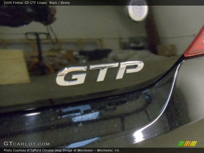 Black / Ebony 2006 Pontiac G6 GTP Coupe