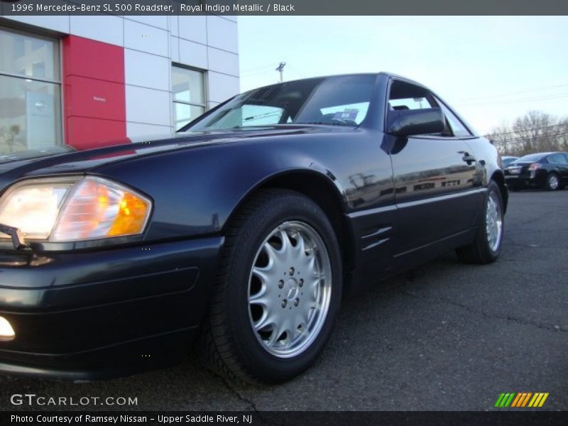 Royal Indigo Metallic / Black 1996 Mercedes-Benz SL 500 Roadster