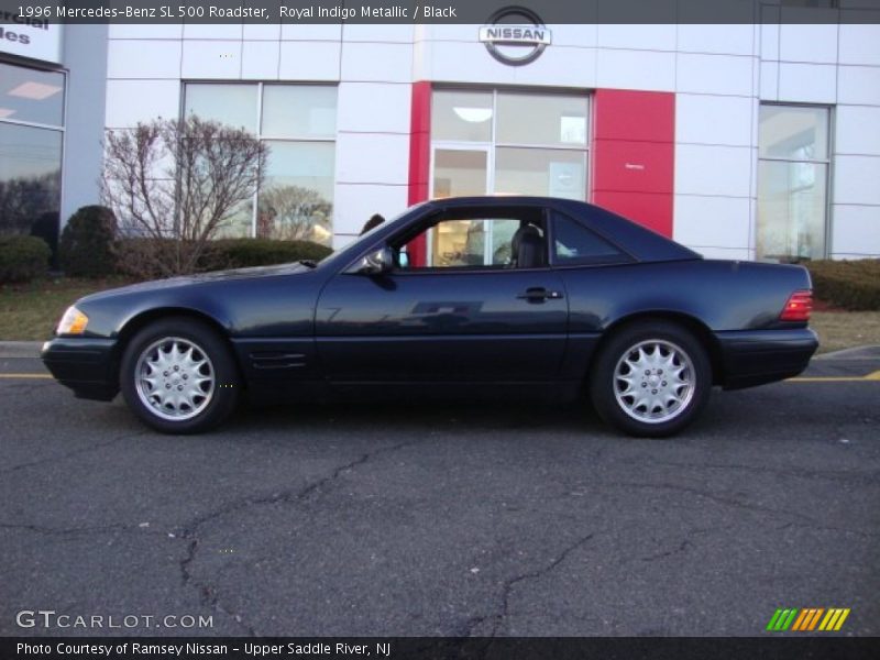 Royal Indigo Metallic / Black 1996 Mercedes-Benz SL 500 Roadster