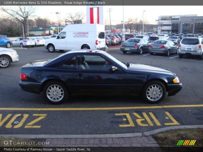 Royal Indigo Metallic / Black 1996 Mercedes-Benz SL 500 Roadster