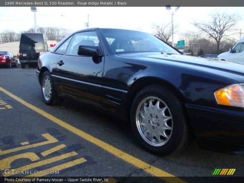 Royal Indigo Metallic / Black 1996 Mercedes-Benz SL 500 Roadster