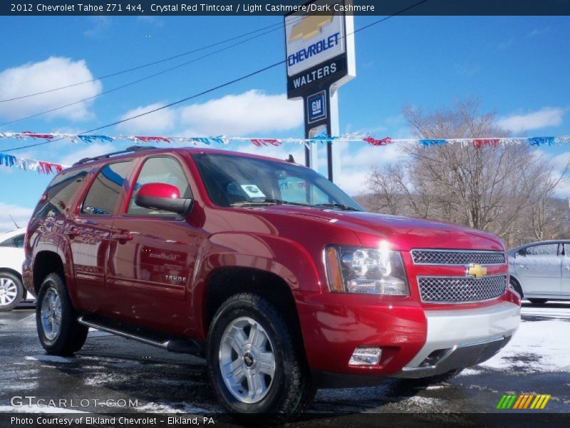 Crystal Red Tintcoat / Light Cashmere/Dark Cashmere 2012 Chevrolet Tahoe Z71 4x4