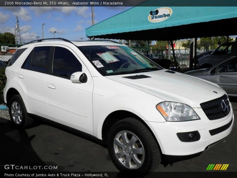 Alabaster White / Macadamia 2006 Mercedes-Benz ML 350 4Matic