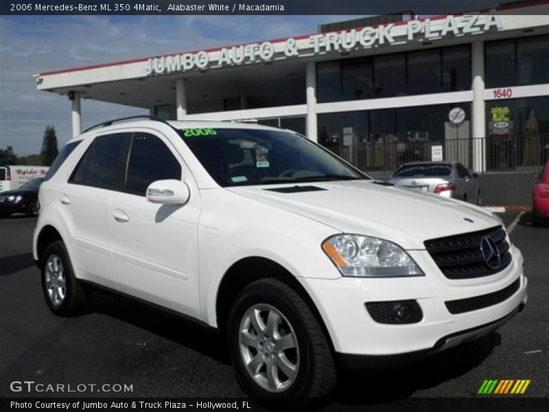 Alabaster White / Macadamia 2006 Mercedes-Benz ML 350 4Matic