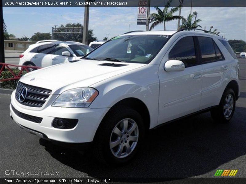 Alabaster White / Macadamia 2006 Mercedes-Benz ML 350 4Matic