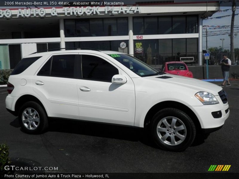 Alabaster White / Macadamia 2006 Mercedes-Benz ML 350 4Matic