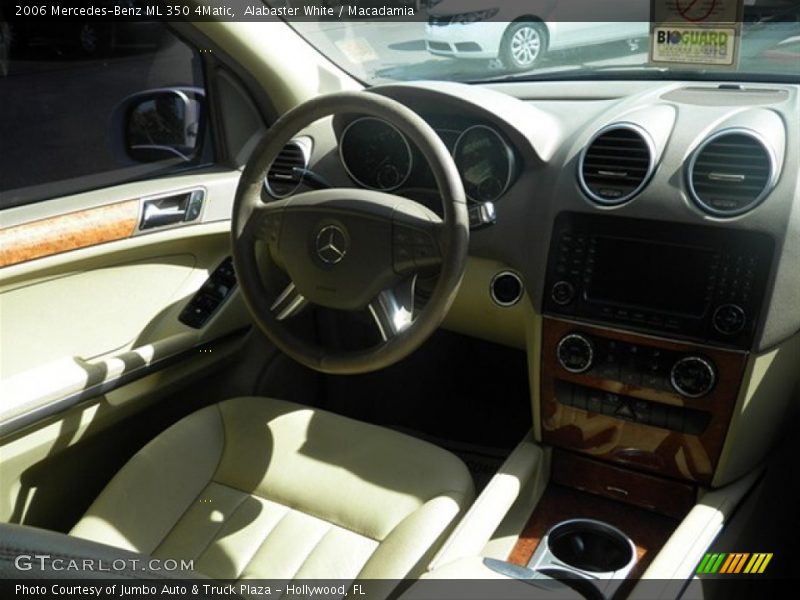 Alabaster White / Macadamia 2006 Mercedes-Benz ML 350 4Matic