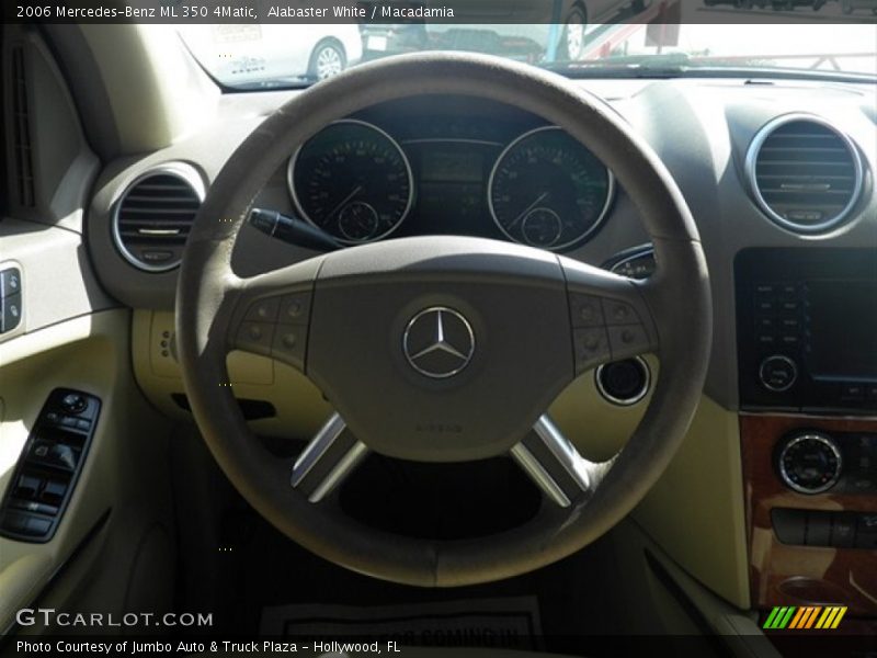 Alabaster White / Macadamia 2006 Mercedes-Benz ML 350 4Matic
