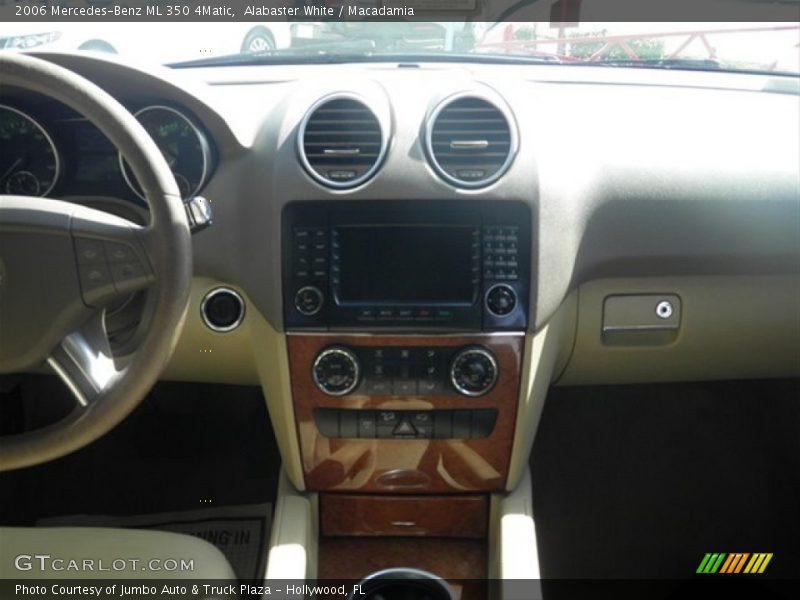 Alabaster White / Macadamia 2006 Mercedes-Benz ML 350 4Matic