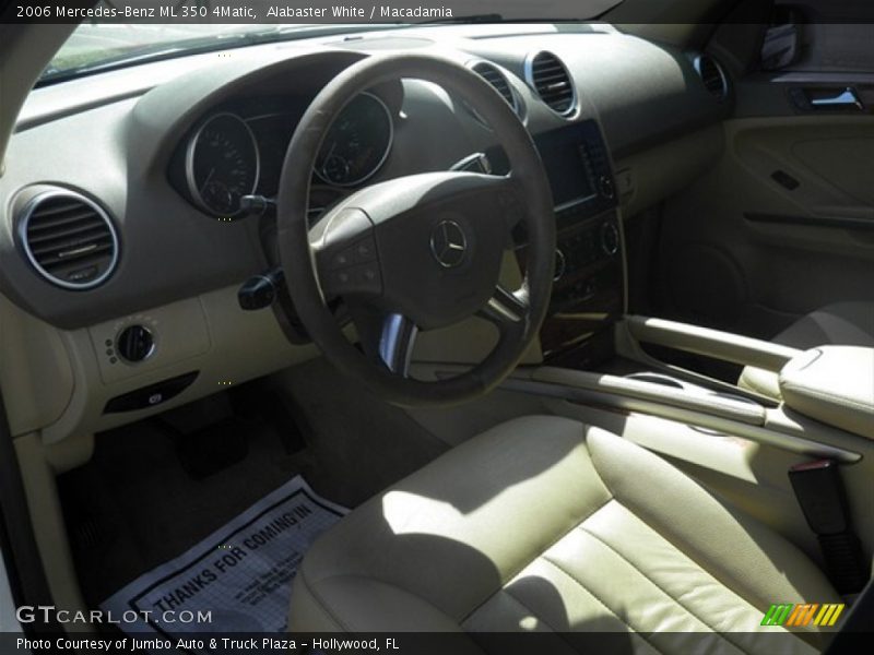Alabaster White / Macadamia 2006 Mercedes-Benz ML 350 4Matic