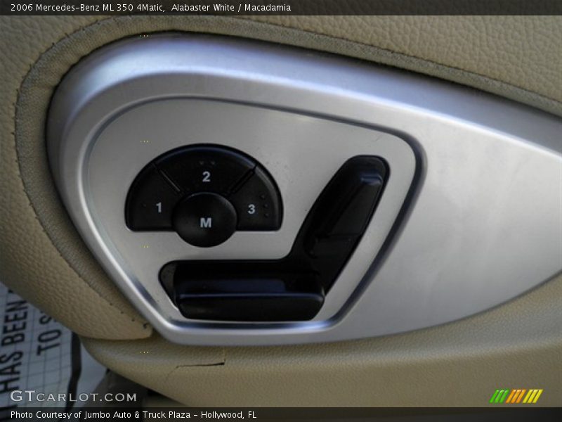 Alabaster White / Macadamia 2006 Mercedes-Benz ML 350 4Matic