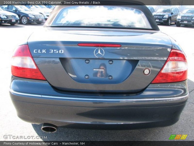 Steel Grey Metallic / Black 2008 Mercedes-Benz CLK 350 Cabriolet