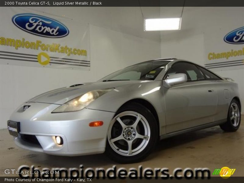 Liquid Silver Metallic / Black 2000 Toyota Celica GT-S