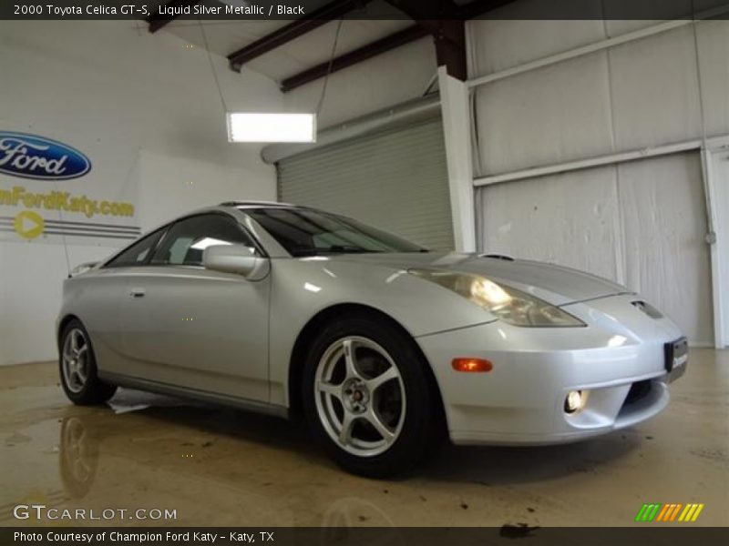 Liquid Silver Metallic / Black 2000 Toyota Celica GT-S