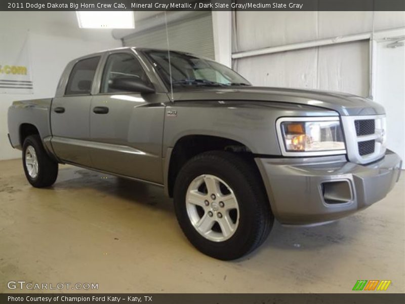 Mineral Gray Metallic / Dark Slate Gray/Medium Slate Gray 2011 Dodge Dakota Big Horn Crew Cab