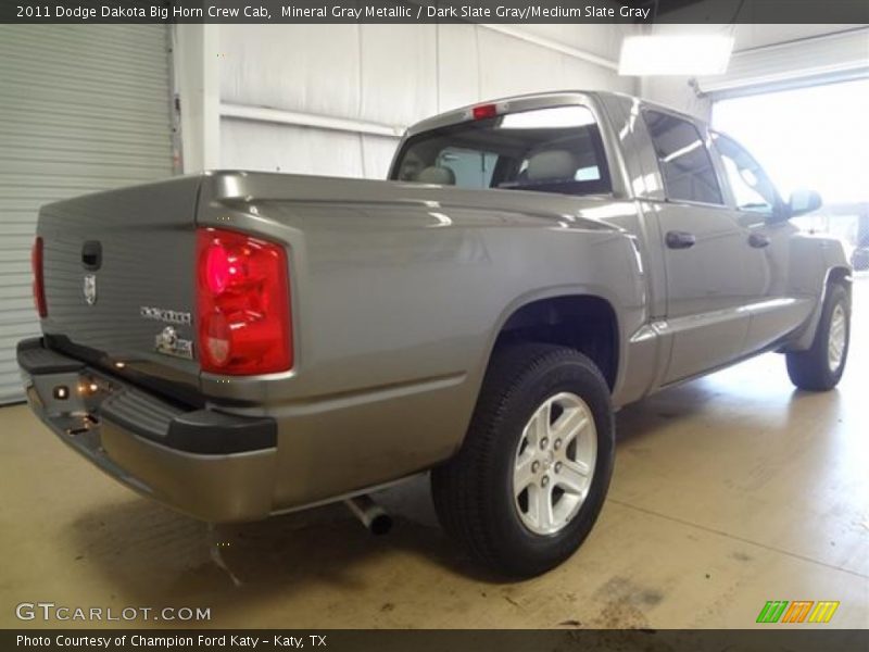 Mineral Gray Metallic / Dark Slate Gray/Medium Slate Gray 2011 Dodge Dakota Big Horn Crew Cab