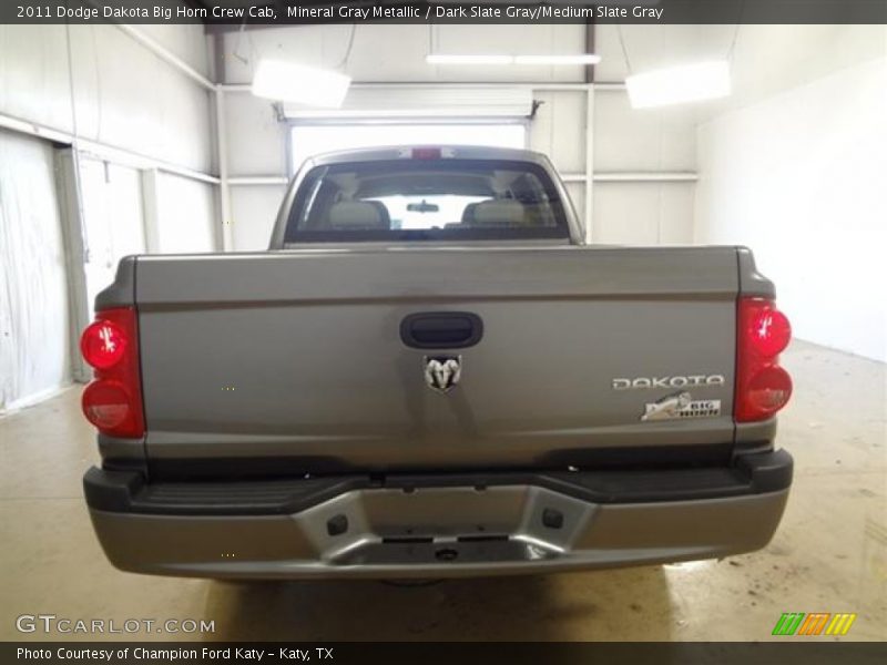 Mineral Gray Metallic / Dark Slate Gray/Medium Slate Gray 2011 Dodge Dakota Big Horn Crew Cab