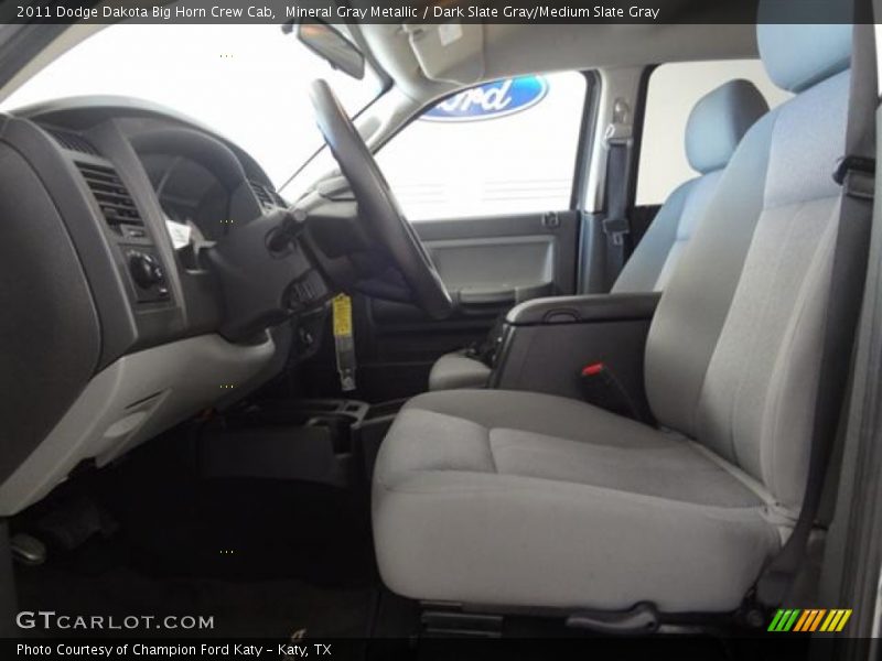 Mineral Gray Metallic / Dark Slate Gray/Medium Slate Gray 2011 Dodge Dakota Big Horn Crew Cab