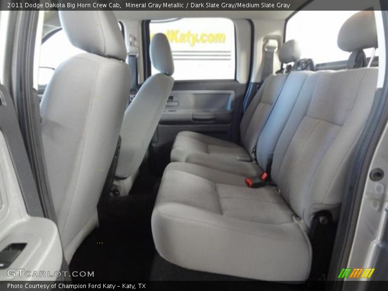 Mineral Gray Metallic / Dark Slate Gray/Medium Slate Gray 2011 Dodge Dakota Big Horn Crew Cab