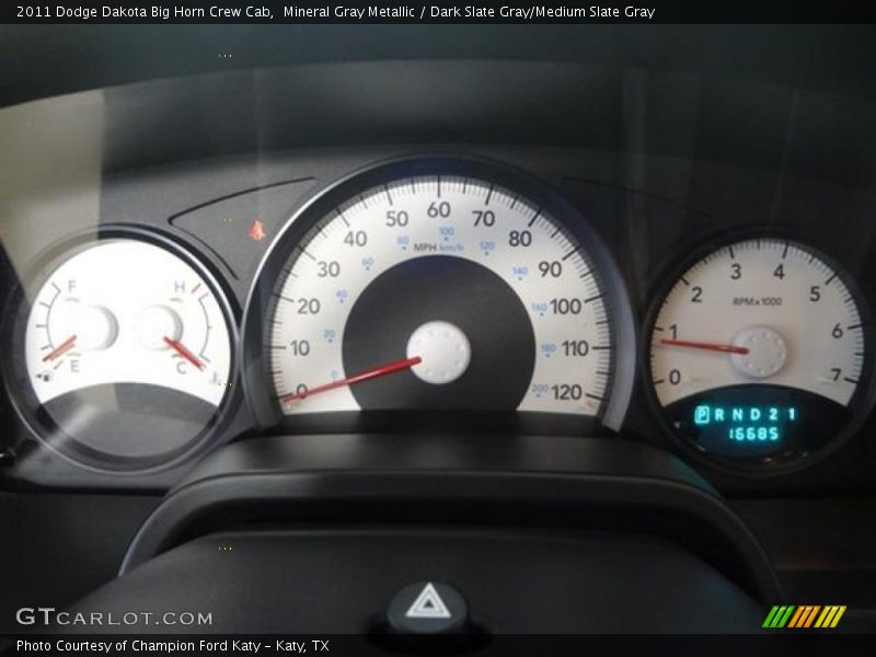 Mineral Gray Metallic / Dark Slate Gray/Medium Slate Gray 2011 Dodge Dakota Big Horn Crew Cab