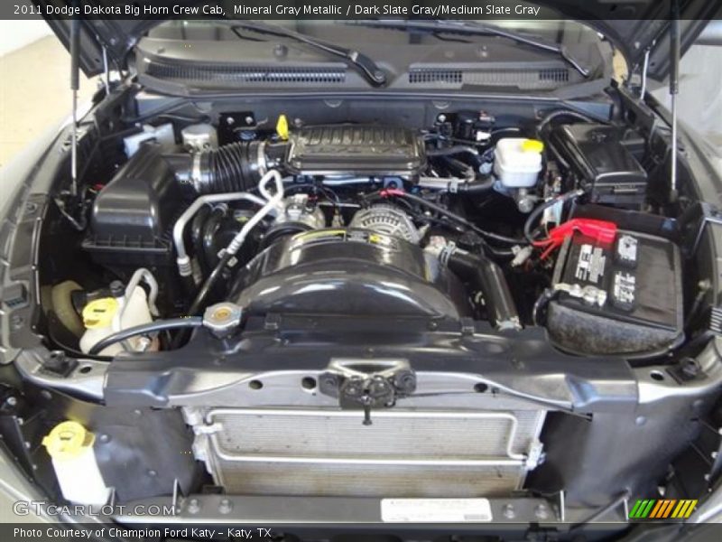 Mineral Gray Metallic / Dark Slate Gray/Medium Slate Gray 2011 Dodge Dakota Big Horn Crew Cab
